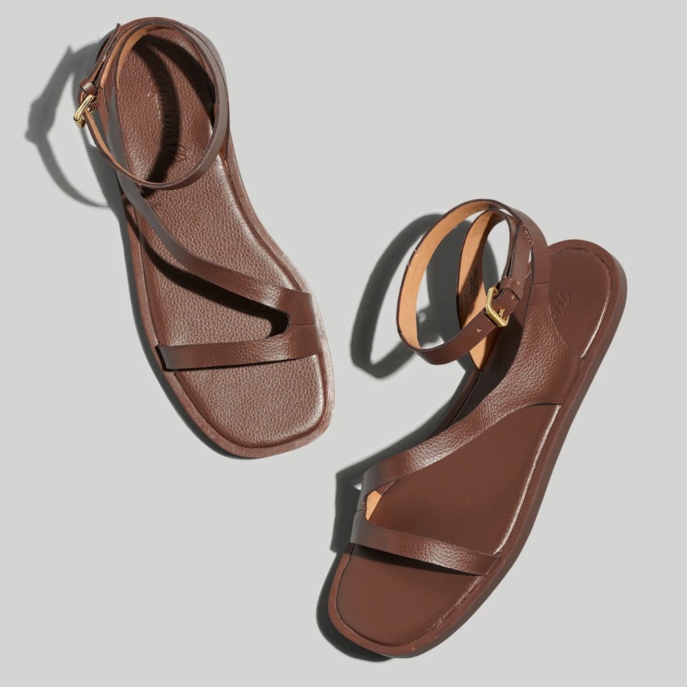 Madewell “The Mabel” Asymmetric Wrap Sandals